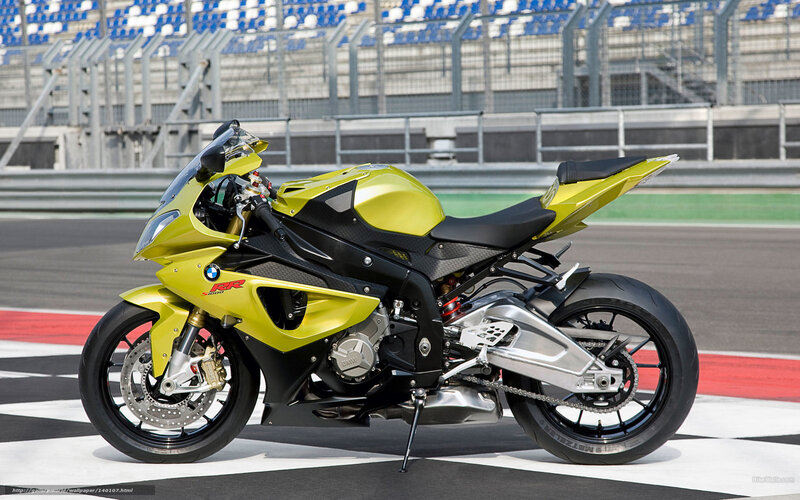 Yellow Sport Motorcycle — Dynamic