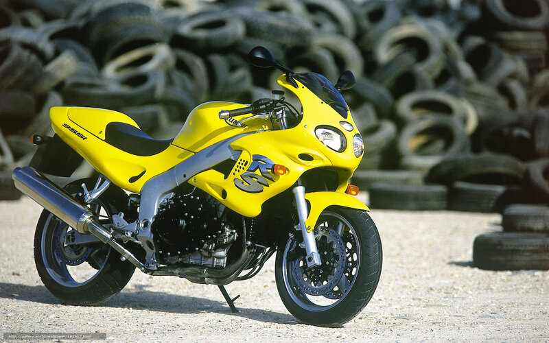 Yellow Sport Motorcycle — Neutral, Afternoon
