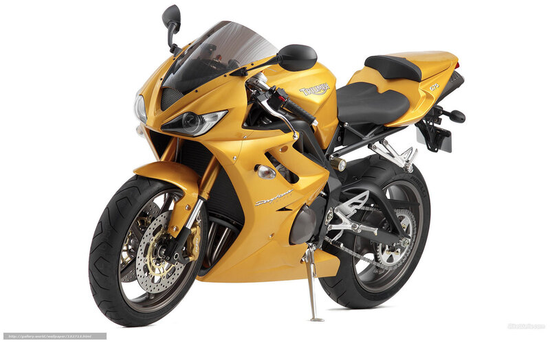 Yellow Sport Motorcycle — Neutral, Photograph, Seat, Windshield, Rearview Mirror