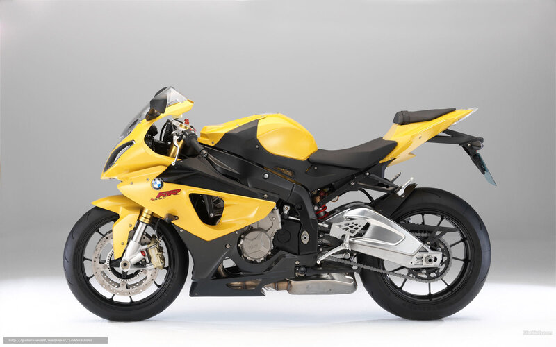 Yellow Sport Motorcycle — Neutral, Photograph