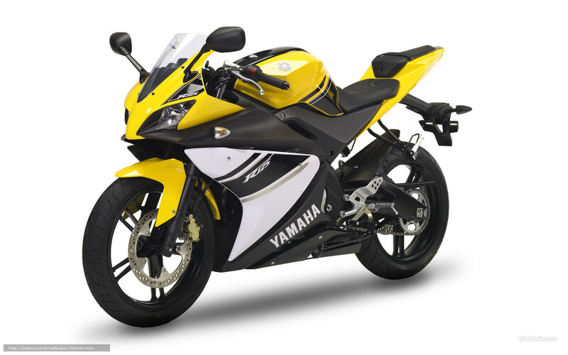 Yellow Sport Motorcycle — Neutral, Photograph, Windshield, Seat