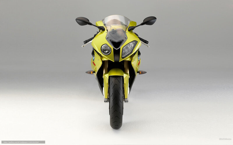 Yellow Sport Motorcycle — Neutral, Photograph, Windshield