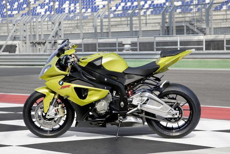 yellow sport motorcycle on track