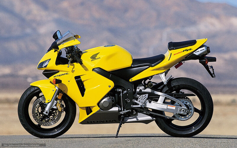 Yellow Sport Motorcycle — Outdoor
