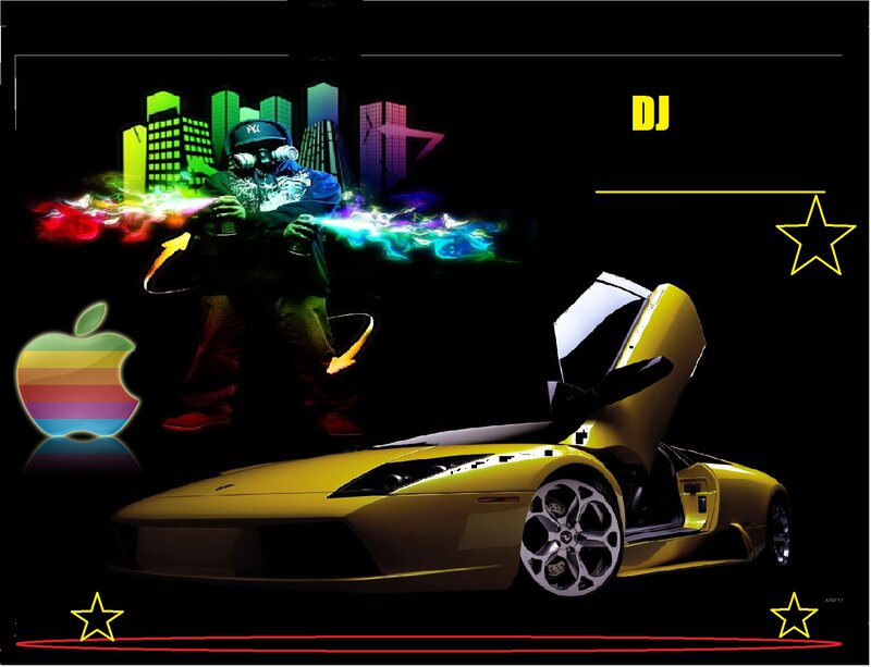 Yellow Sports Car and DJ