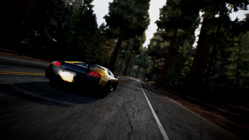 Yellow Sports Car — Black, Dynamic