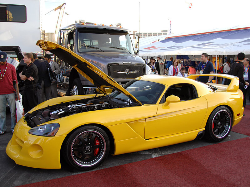 Yellow Sports Car — Busy