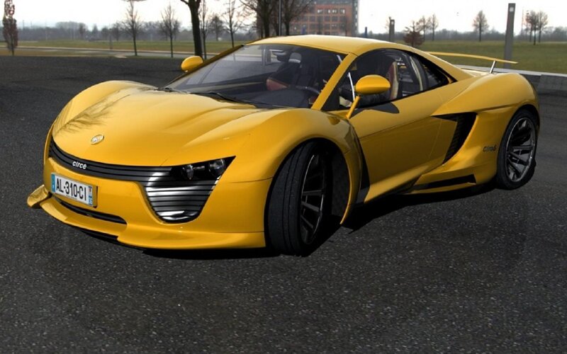 Yellow Sports Car — Calm, Afternoon, 3d Render