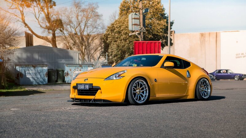 Yellow Sports Car — Calm, Afternoon, Photograph, Building, Tree