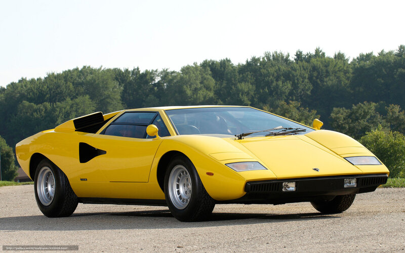 Yellow Sports Car — Calm, Afternoon, Photograph, Trees