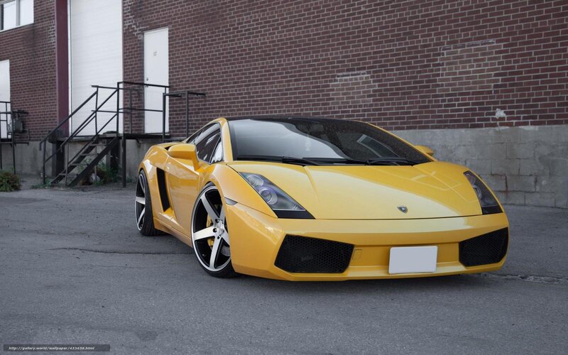Yellow Sports Car — Calm, Photograph, Brick Building