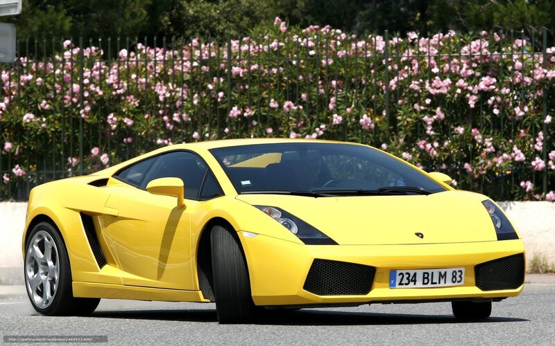 Yellow Sports Car — Calm, Summer