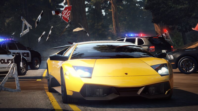 Yellow Sports Car — Chaotic, Afternoon, 3d Render