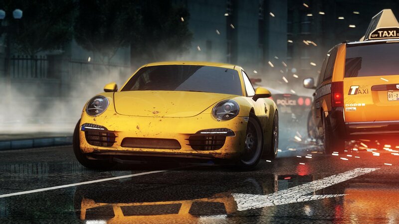 Yellow Sports Car — Chaotic, Dramatic