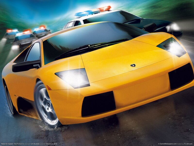 Yellow sports car chase