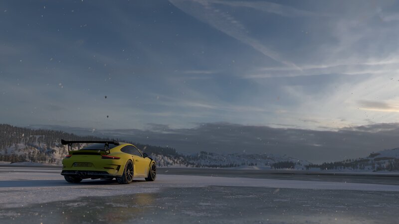 Yellow Sports Car — Cold