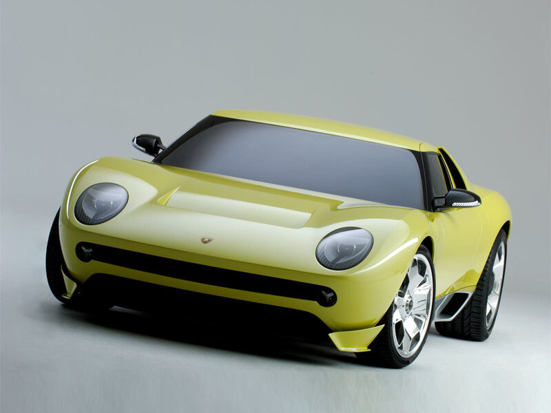yellow sports car concept