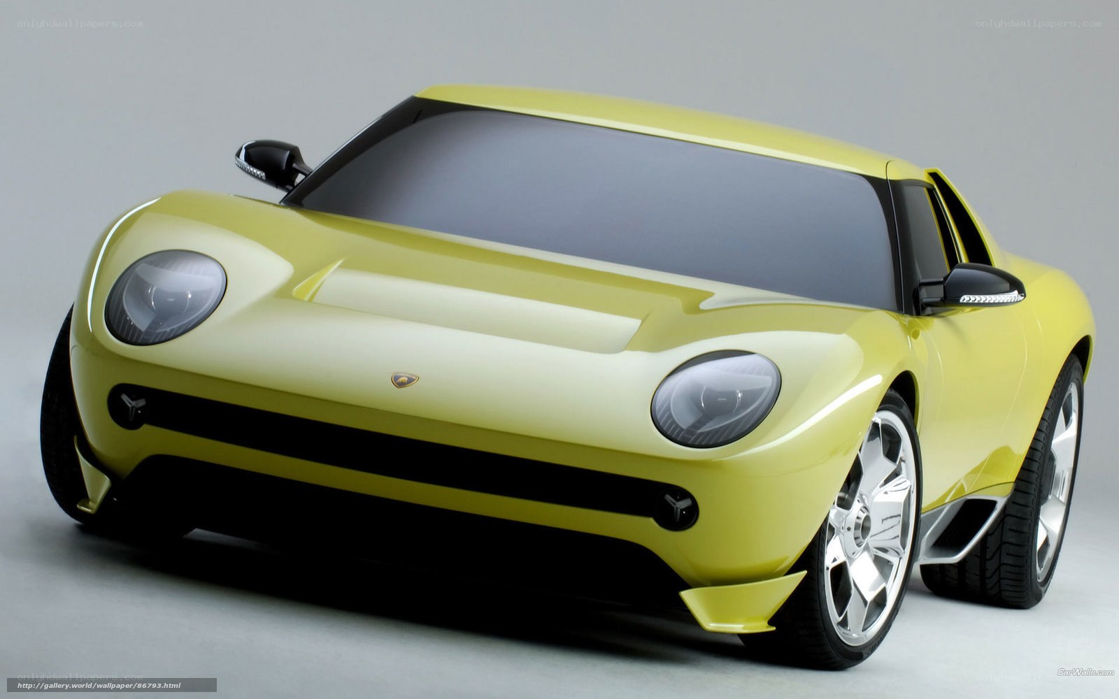 yellow sports car concept