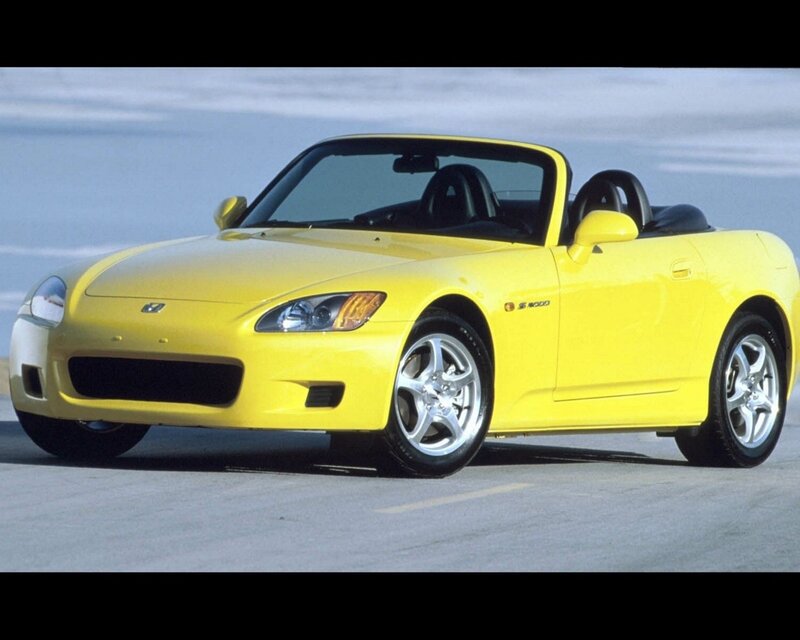 yellow sports car convertible
