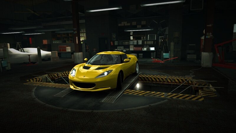 Yellow Sports Car — Dark, 3d Render
