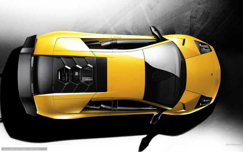 Yellow Sports Car — Dramatic, 3d Render, Roof Vent