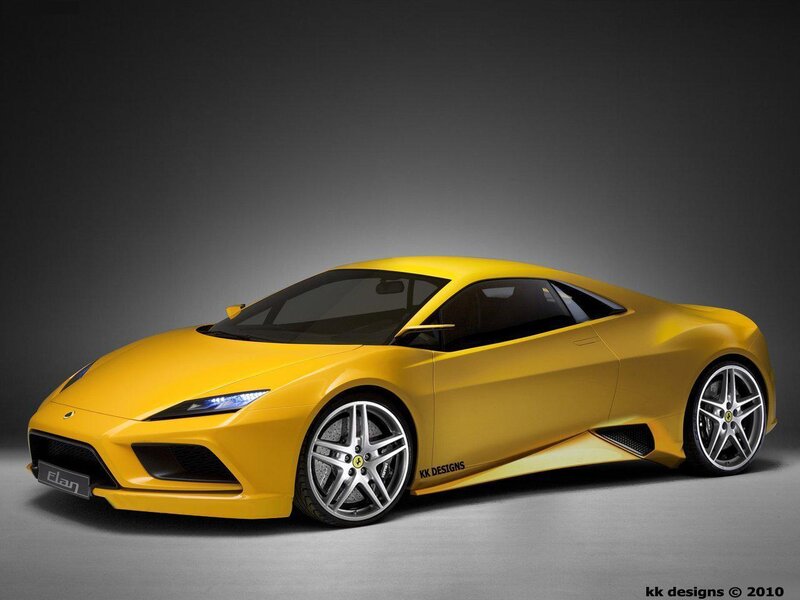 Yellow Sports Car — Dramatic, 3d Render