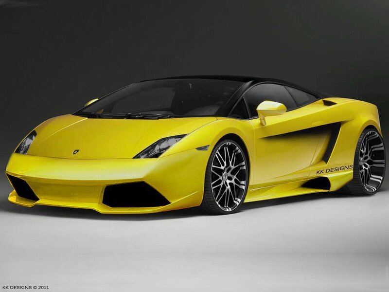Yellow Sports Car — Dramatic, 3d Render, Wheels