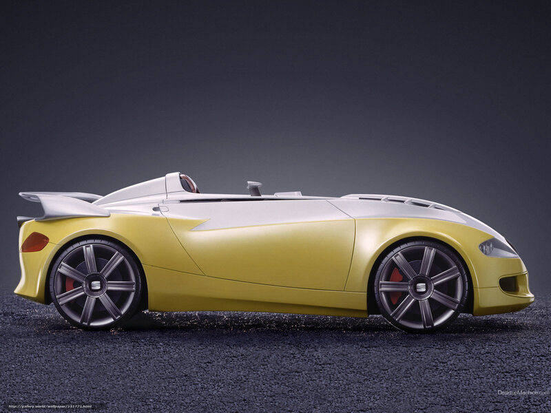 Yellow Sports Car — Dramatic, 3d Render, Wheels, Tire