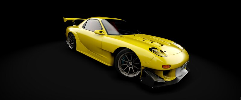 Yellow Sports Car — Dramatic, 3d Render, Wings