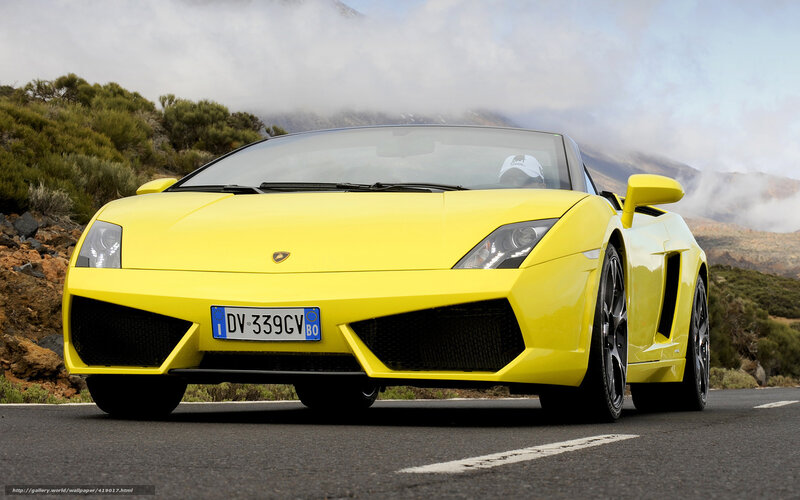 Yellow Sports Car — Dramatic, Afternoon, Photograph, Road, Mountain