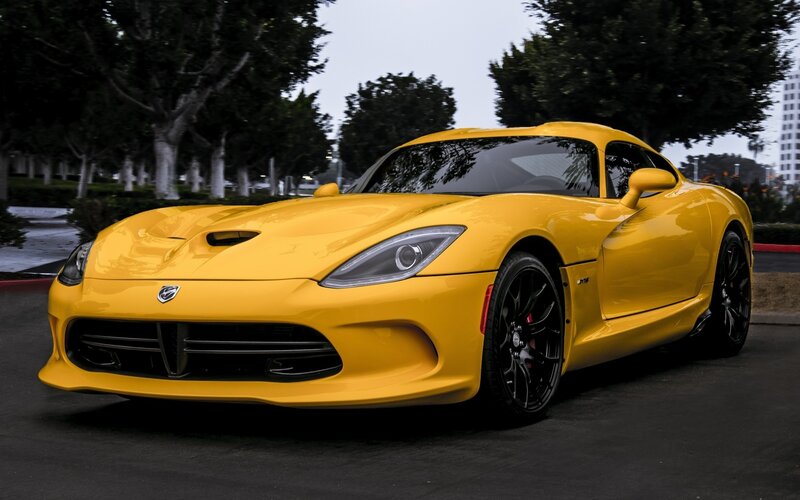 Yellow Sports Car — Dramatic, Afternoon, Photograph, Trees