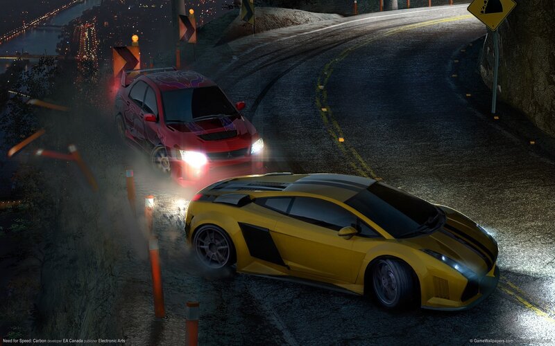 Yellow Sports Car — Dramatic, Night, 3d Render, Red Car