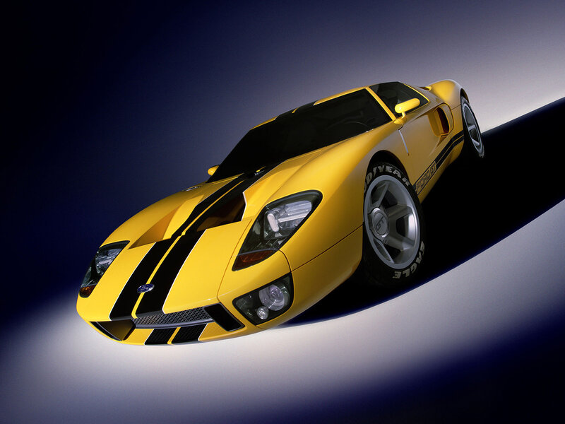 Yellow Sports Car — Dramatic, Photograph, Black Stripes, Tires