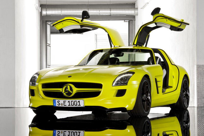 Yellow Sports Car — Dramatic, Photograph, Car Door