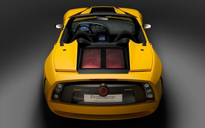 Yellow Sports Car — Dramatic, Photograph, Dashboard