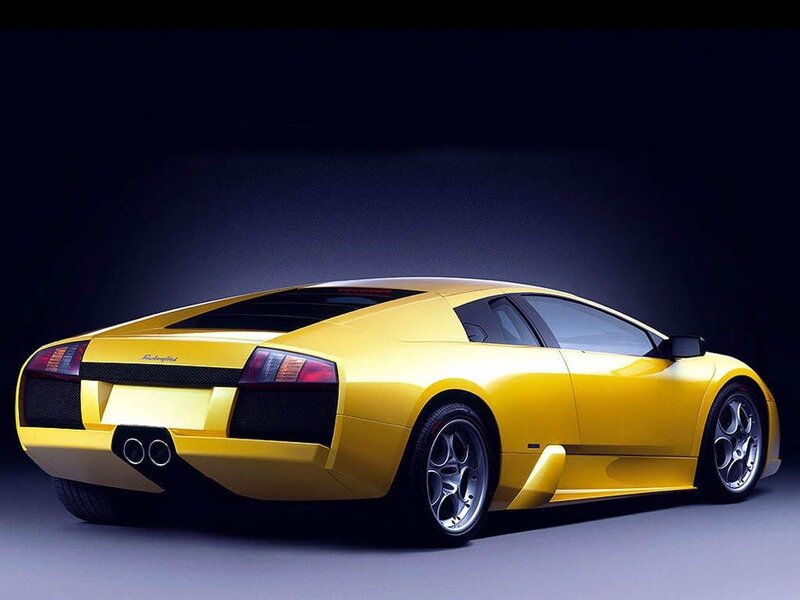 Yellow Sports Car — Dramatic, Photograph, Exhaust Pipes