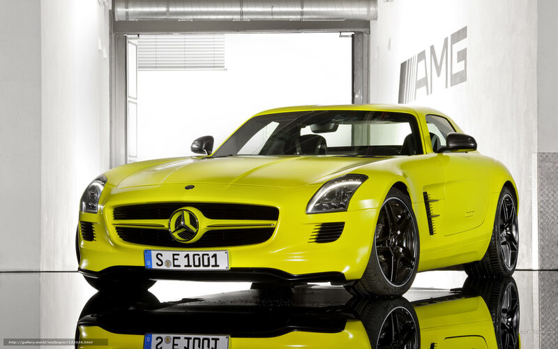 Yellow Sports Car — Dramatic, Photograph, Garage, Reflection