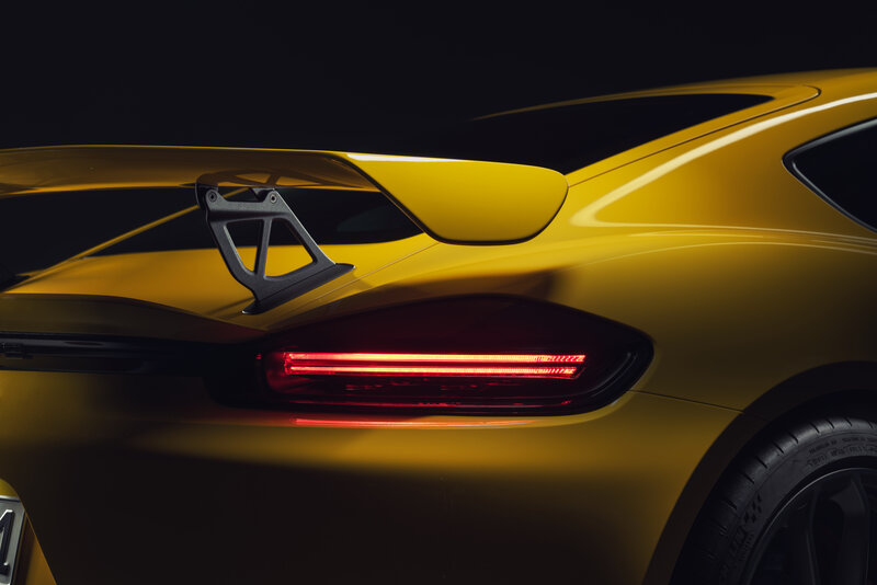 Yellow Sports Car — Dramatic, Photograph, Taillight