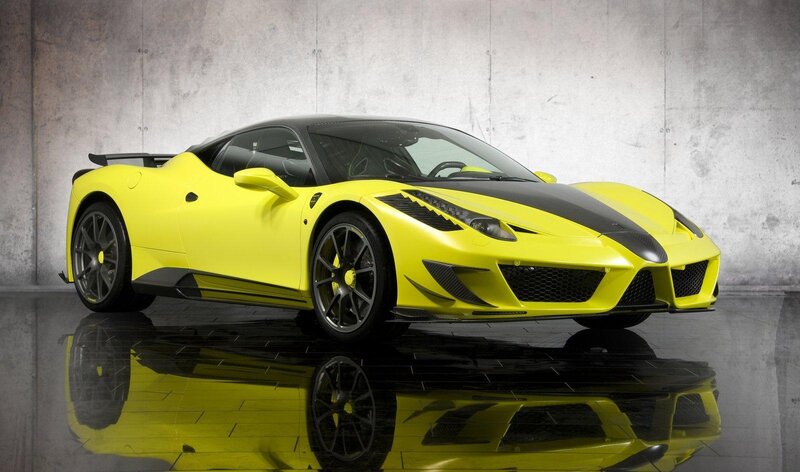 Yellow Sports Car — Dramatic, Photograph, Tire, Wall