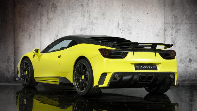 Yellow Sports Car — Dramatic, Photograph, Wall, Floor