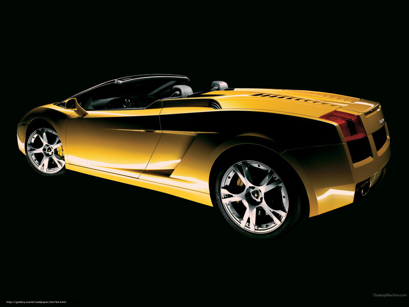 Yellow Sports Car — Dramatic, Photograph, Wheels, Black Background