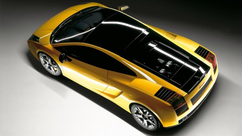 Yellow Sports Car — Dramatic, Photograph, Wheels