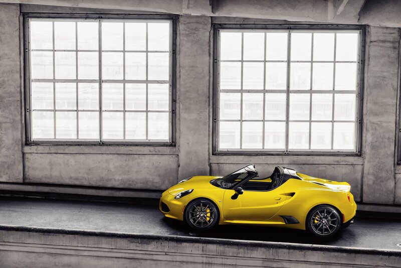 Yellow Sports Car — Dramatic, Photograph, Windows
