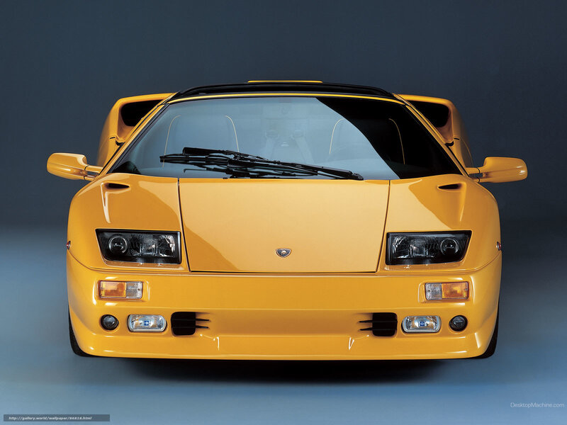 Yellow Sports Car — Dramatic, Photograph, Windshield, Headlights