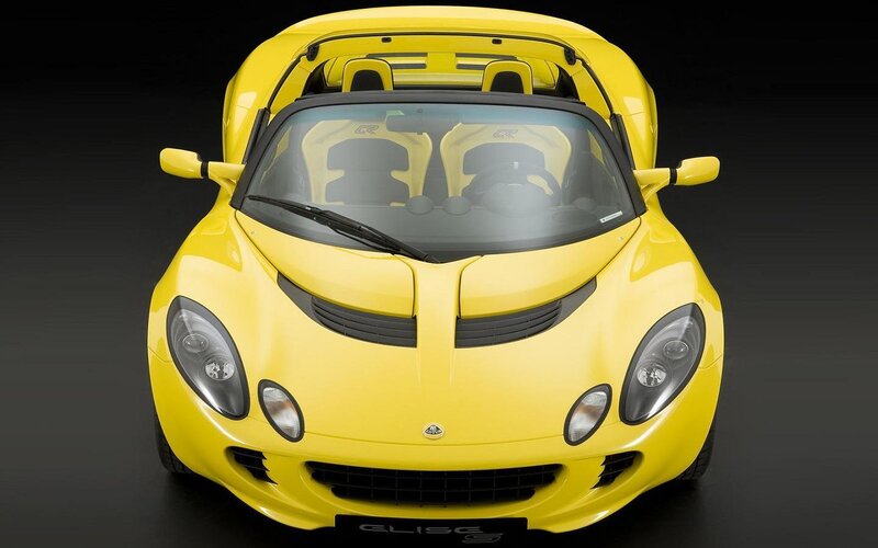 Yellow Sports Car — Dramatic, Photograph, Windshield