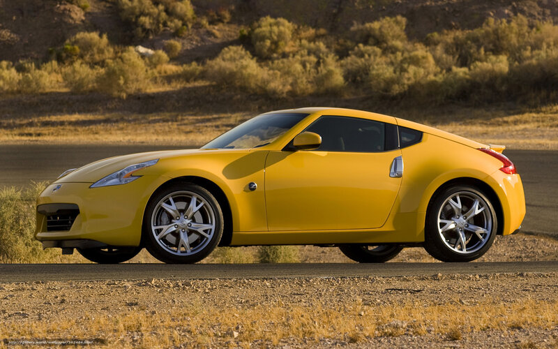 Yellow Sports Car — Dramatic, Sunset, Photograph, Road, Desert