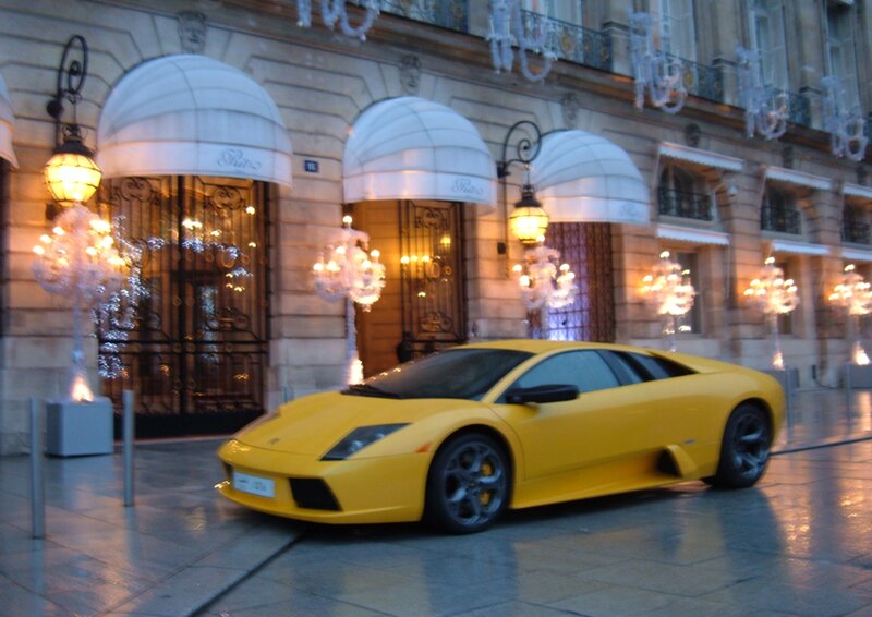 Yellow Sports Car — Dramatic