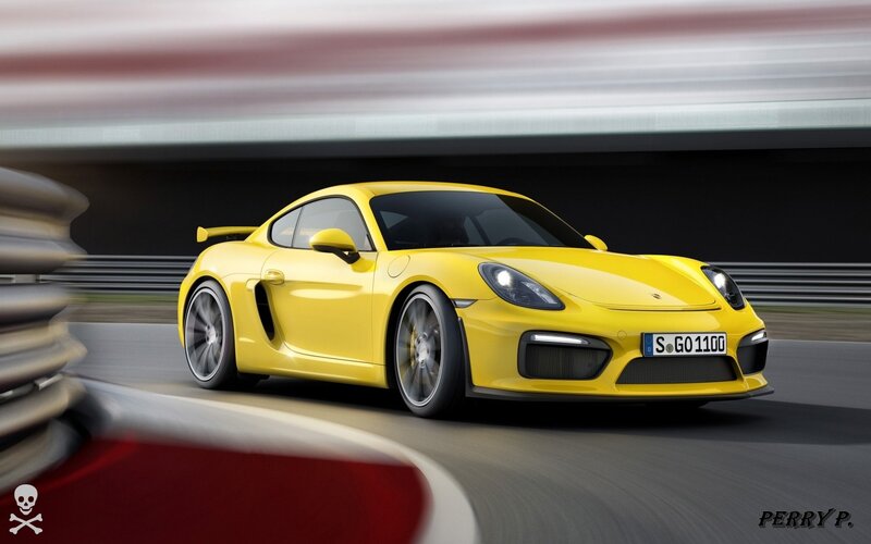 Yellow Sports Car — Dynamic, 3d Render, Race Track