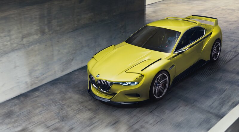 Yellow Sports Car — Dynamic, 3d Render, Tunnel, Concrete