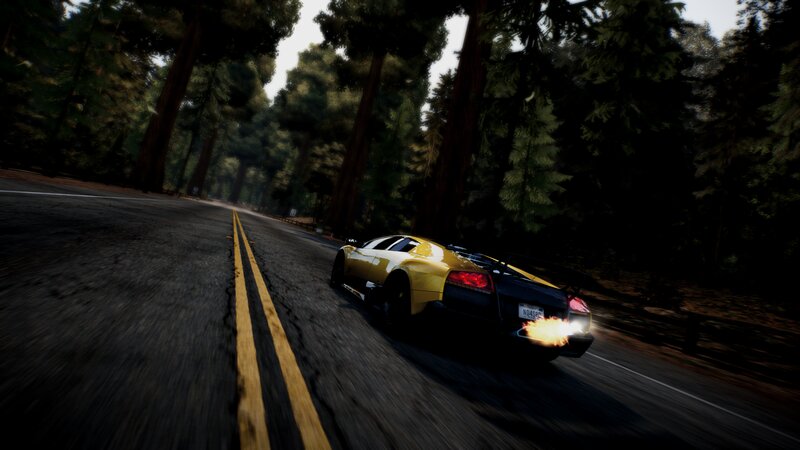 Yellow Sports Car — Dynamic, Afternoon, 3d Render, Forest